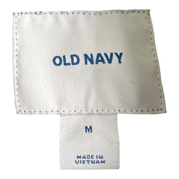 Old Navy black linen blend jacket medium M Preppy Twee Casual Basic Normcore - Picture 3 of 7